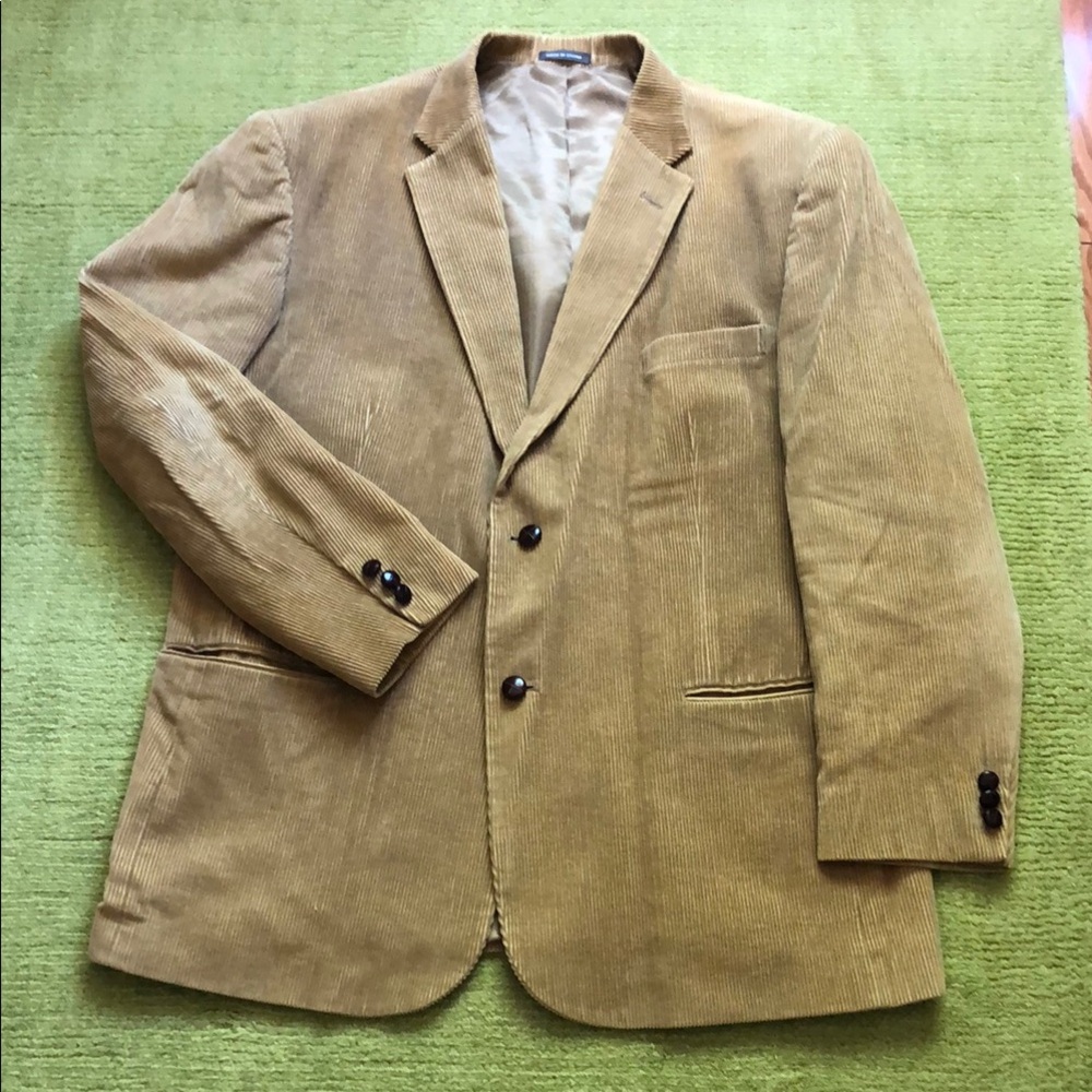 Men's Tan Corduroy Blazer